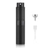 Lisapack 8ML Atomizer Perfume Spray Bottle for Travel, Empty Refillable Cologne Dispenser (Matte Black)