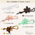 Parcelona French Twist n Clip Hair Barrette - Flower, Bow, and Chain 4" Non Slip Hair Accessories