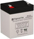 SigmasTek RB1252 12 Volt 5 AmpH SLA Replacement Battery with F1 Terminal