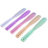 6Pcs Reusable Large Plastic Cosmetic Spatula, Candy Color Mixing Spoon Applicator for Beauty Spa Makeup Tools
