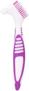 ZJchao Toothbrush, 2pcs Double-Sided Oral Care Denture Cleaning Brush, Portable Brushes for Household Effective Cleaning