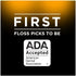 DenTek Complete Clean Easy Reach Floss Picks, No Break & No Shred Floss, 75 Count (Pack of 12)