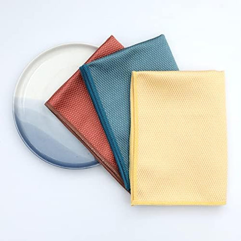 Miracle Reusable Microfibre Cleaning Cloths, 6 Count for Glasses, Windows, Dishes, Car Interior, Lint Free, Various
