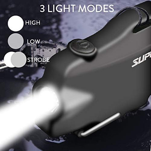 SUPRUS Waterproof Lighter, 3 Modes of Flashlight, Windproof Dual Arc Electric Lighter with Survival Whistle