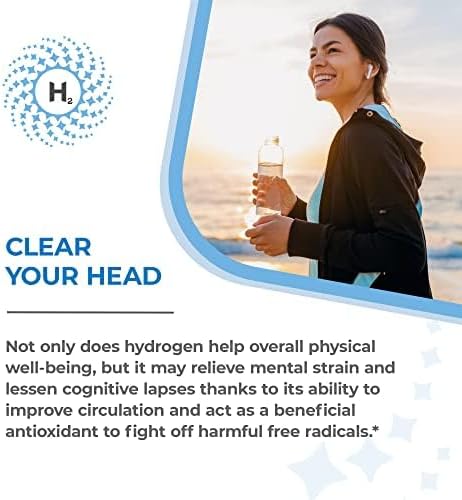 True Nano H2 Plus by H2 Universe, Molecular Hydrogen with Active Nanobubbles for Energy & Antioxidant Support - 60