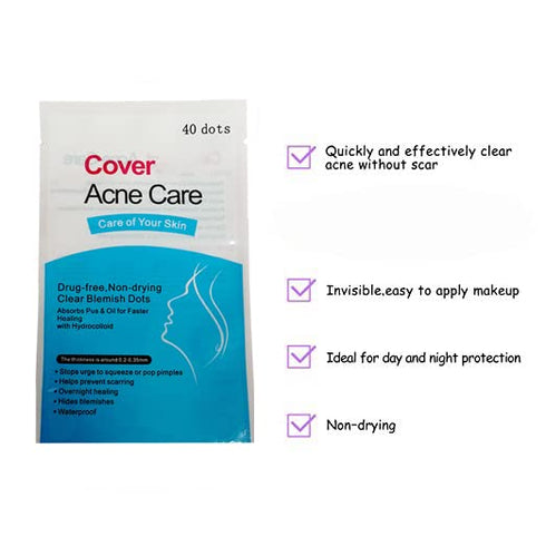 Hydrocolloid Acne Pimple Patch for Face, Clear Acne Stickers, Zit Patch