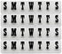 Pill Organizers, Pack of 4 Bold Letter Weekly Pill Planners for 28 Days Total