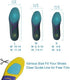 VSUDO Arch Support Sports Shoe Insoles, Shock Absorption Inserts for Men or Women, High Elastic Running Insoles, L