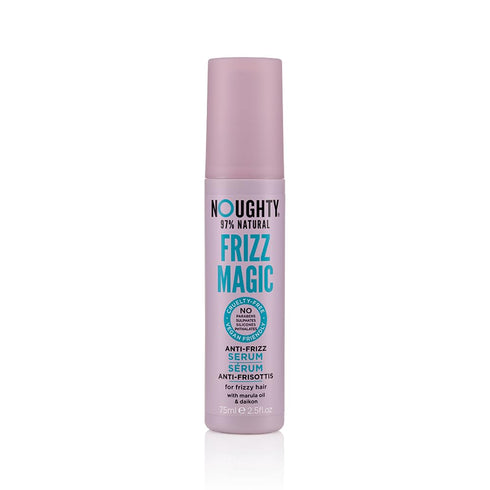 Noughty 97% Natural Frizz Magic Serum, 75ml - Anti Frizz, Smoothing and Styling Formula for Curly and Wavy Hair