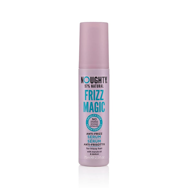 Noughty 97% Natural Frizz Magic Serum, 75ml - Anti Frizz, Smoothing and Styling Formula for Curly and Wavy Hair