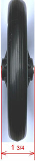Wheel Replacement Parts for Wheelchairs Walker Wheels,1 Pair 7.5 Inch