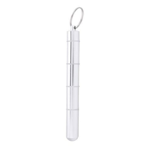 Pill Box - Aluminum Alloy Waterproof Daily Small Organizer for Outdoor Travel, Keychain Holder (5 Cases)