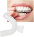 Zhuluck 4 Pcs Transparent Mouth Guard Silicone Grinding Guard Teeth Whitening Tray Sleeping Gum Shield for Sports