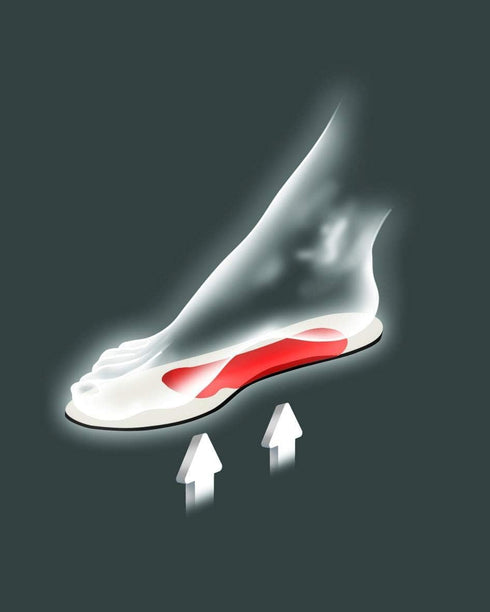 W7/EU 37 Pedag Siesta Insoles | Made in Germany | Arch Support for Flat Feet | Flexible Metatarsal Support | Ideal