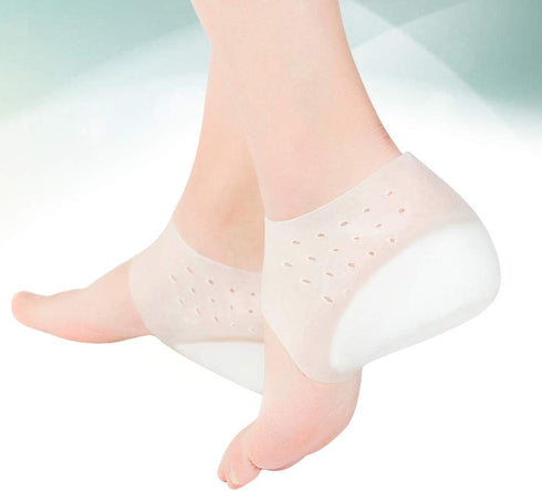 Heel Cup Insoles Half Height Increase Insoles, Invisible Silicone Shoe Lift Heel Pads 4.5CM Men Women