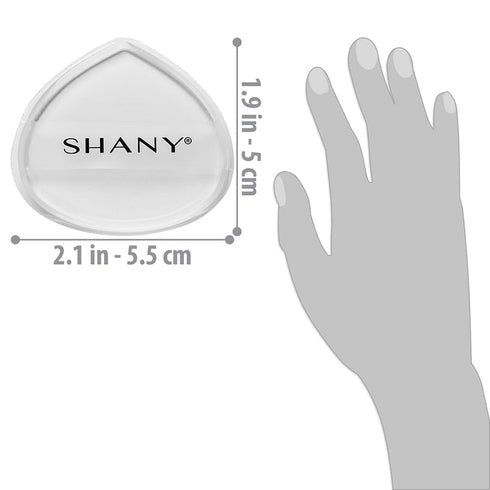 SHANY Stay Jelly Silicone Sponge - Clear Non-Absorbent Makeup Blending Sponge for Flawless Foundation Application