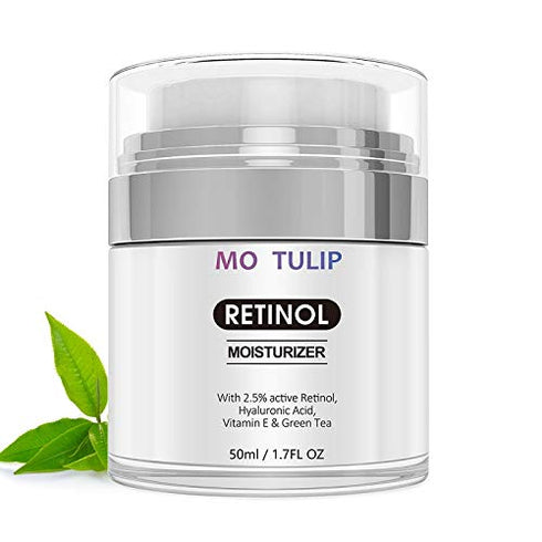 Retinol Face Night Cream, 2.5% Retinol, Hyaluronic Acid, Vitamin E, Anti Aging, Reduce Fine Lines, 1.7 oz