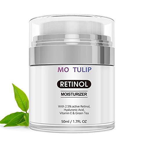 Retinol Face Night Cream, 2.5% Retinol, Hyaluronic Acid, Vitamin E, Anti Aging, Reduce Fine Lines, 1.7 oz
