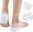 Invisible Height Increase Elevators Heels Cushion Insole, Heal Dry Cracked Heels & Protector, White, 2 cm