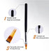 WOKOTO 2PCS Gradient Painting Pens Brushes Kit - Black Nail Ombre Brushes with Wood Handle for UV Gel Nail Art