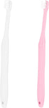 2 Pieces Tuft Toothbrush, Small Head End Tapered for Interdental Nursing, Soft Tiny Toothbrush (Blue + Green)