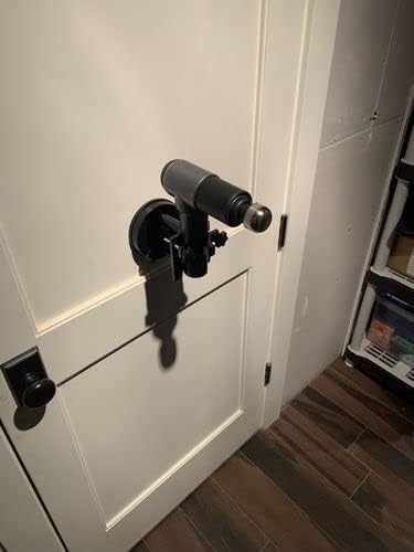 Lanmino A Hands-Free Massage Gun Holder - Vacuum Suction Cups Work on Any Smooth Surface, Gun Grip Hands-Free Massage