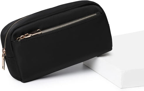 Large Capacity Waterproof Cosmetic Bag, Portable Toiletry Bag for Women, Travel Organizer with Adjustable Dividers
