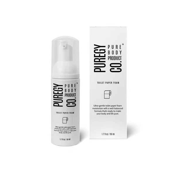 PUREGY CO. Ultra Gentle Toilet Paper Foam Spray | Unscented, Quickly Dissolve Formula |