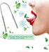 Pxiryanlow Silver Stainless Steel Tongue Tongue Scraper for Adults,Tongue Cleaner Optimal Oral Hygiene Stylish,Reduce