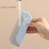 Mini Squeegee 2 Pack, Small Kitchen Countertop Tool, Soft Glass Cleaner for Bathroom Mirror, Car Window, Blue & Grey