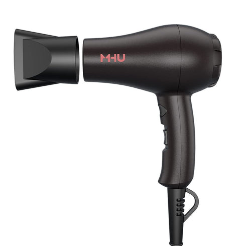 Professional Mini Travel Hair Dryer for Kids, 1000 Watts Ceramic Ionic Blow Dryer, Black