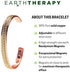 Elegant Design Magnetic Field Copper Bracelets, Unisex, Adjustable with Ultra Strength Magnets