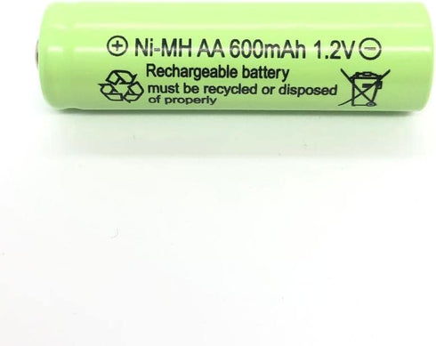 AA Size NiMH AA 600mAh 1.2V Rechargeable Batteries for Solar Lamp Solar Light (6-PCS AA 600mAh)