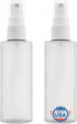 Plastic Spray Bottle Fine Mist 4 Oz, Refillable, Reusable, Portable for Household Use (2 Pack, 120 ml)