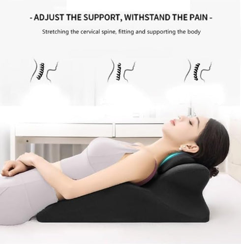 Luvnook 27 Ergonomic Memory Foam Wedge Pillow for Couples Angled Intimacy Support, Multi-Position Pillow for Adults