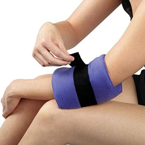 Thermipaq Icy Cold Pain Relief Wrap - Large 8x14 Knee Ice Pack Wrap for Long Lasting Relief - Adjustable Strap for