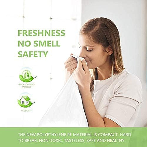 Magesh 4 125 Counts Small Trash Bags, Gallon Trash Bags/Garbage Bags, Strong Wastebasket Liners for Bathroom Bedroom