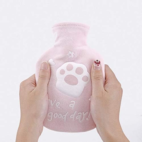 SKUZA G256486A) G256488a) Hot Water Bottle, Winter Cute Velvet Hot Water Bottle Warm Belly Treasure Cartoon Hand Mini