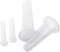YLiiii 4Pcs Transparent Massage Cupping Set Silicone Mini Facial Cups Face Massager Helper