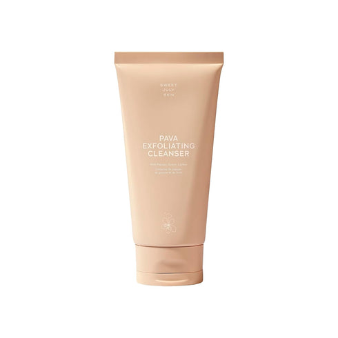 SWEET JULY SKIN Pava Exfoliating Cleanser, Gentle Hydrating Clean Face Wash for All Skin Types, Vegan (5.6 oz)