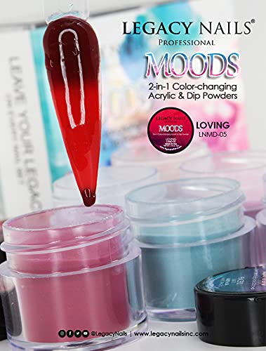 Legacy Nails Professional COLLECTION Acrylic Powder Kit, 6 Colors Nail Art Set for Manicure DIY Dip & Extensions