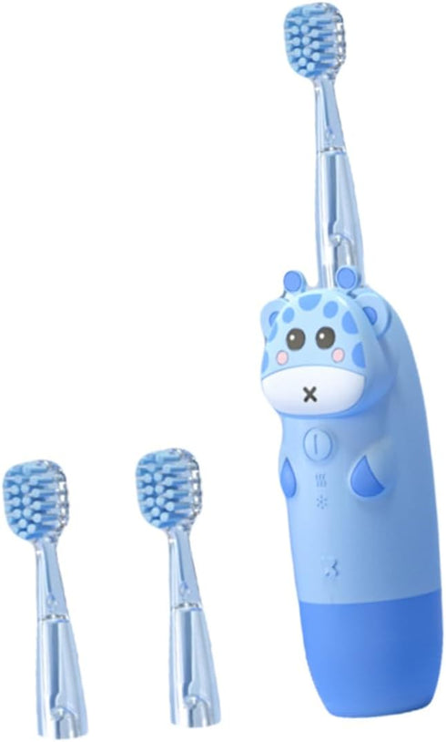 Children's Sonic Electric Toothbrush Set 4pcs Colorful Deer Design Electric Brush for