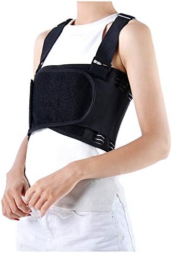 Rib and Chest Support Brace by Solmyr, Breathable Belt for Sore or Bruised Ribs Support (L/XL)