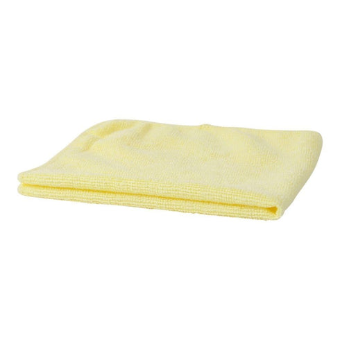 Boardwalk Microfiber Cleaning Cloths, 16 x 16, Yellow, 24/Pack