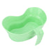 Vomit Basin Cup, Large Diameter Inward Curved Grip Handle, Unbreakable Kidney Shaped Bowl for Hospital