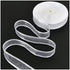 TONIFUL 1 Inch x 25 Yards White Sheer Organza Ribbon with Satin Chiffon for Gift Wrapping and Party Decoration