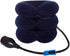 Upgraded Premium Flannel Inflatable Cervical Neck Traction Pillow - Pain Relief Collar (for Adults, Dark Blue)