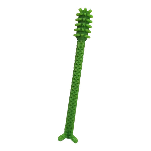 V4 Hard Plastic Denture Brush, Denture Gel Adhesive Remover for Oral Hygiene with Textured Grip and Rigid Bristles