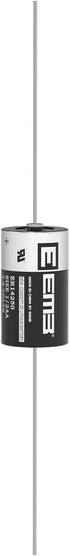 EEMB ER14250 1/2AA 3.6V Lithium Battery with AX Solder Tabs