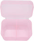Dioche 2 Grids Nail Storage Box, Nail Polish Remover Pad Container, Cosmetic Storage Box Organizer Holder for Nail Tools